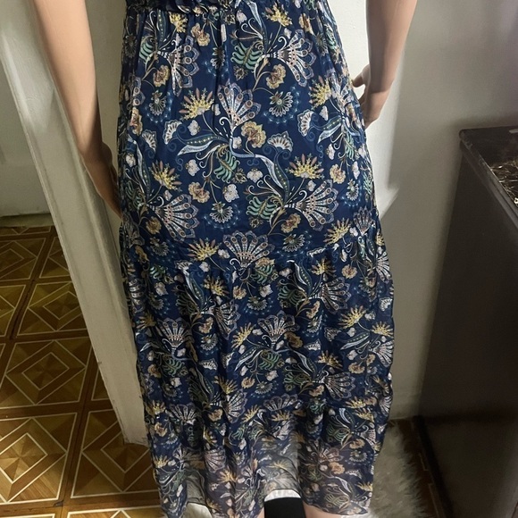 NWT LARA GUIDOTTI Silk Blend Floral Printed Maxi Dress - Picture 8 of 15